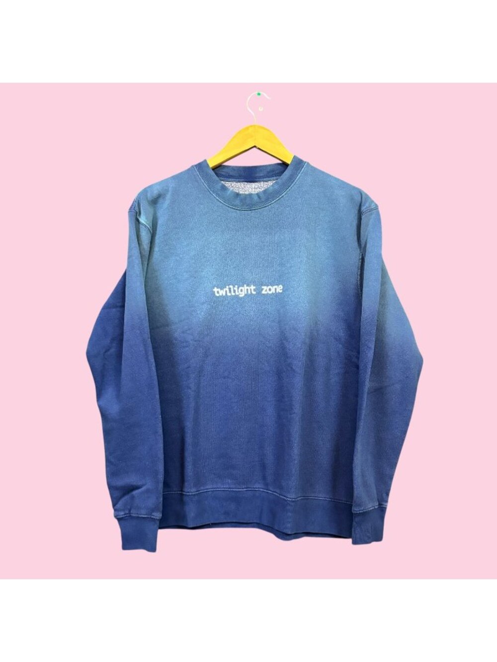 Ariana Grande Twilight Zone Eternal Sunshine Ombre Crewneck Sweater S